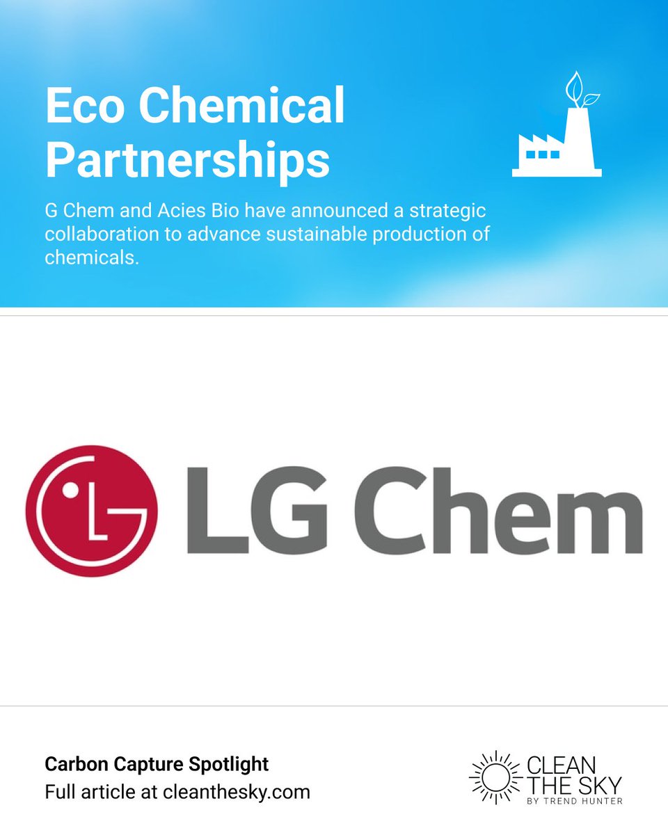 LG Chem + Acies Bio are turning CO₂, plastic waste &amp; biogas into sustainable chemicals! 🌱 Biotech meets big industry for a greener tomorrow. #Sustainability #Cleantech #Innovation
🔗 cleanthesky.com/innovation/lg-…