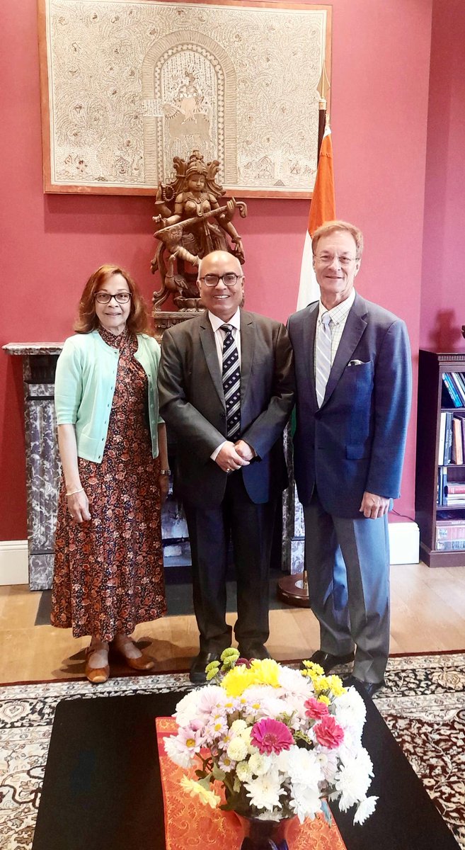 India in Ireland (Embassy of India, Dublin) (@indiainireland) on Twitter photo Ambassador of India to Ireland H.E. Shri <a href="/AkhileshIFS/">Akhilesh Mishra, Indian Ambassador to Ireland</a> had a meeting with <a href="/BobDelaneySays/">Bob Delaney</a> , Liberal member of the Legislative Assembly of Ontario from 2003 to 2018
@meaindia
<a href="/IndianDiplomacy/">Indian Diplomacy</a> Ambassador of India to Ireland H.E. Shri <a href="/AkhileshIFS/">Akhilesh Mishra, Indian Ambassador to Ireland</a> had a meeting with <a href="/BobDelaneySays/">Bob Delaney</a> , Liberal member of the Legislative Assembly of Ontario from 2003 to 2018
@meaindia
<a href="/IndianDiplomacy/">Indian Diplomacy</a>