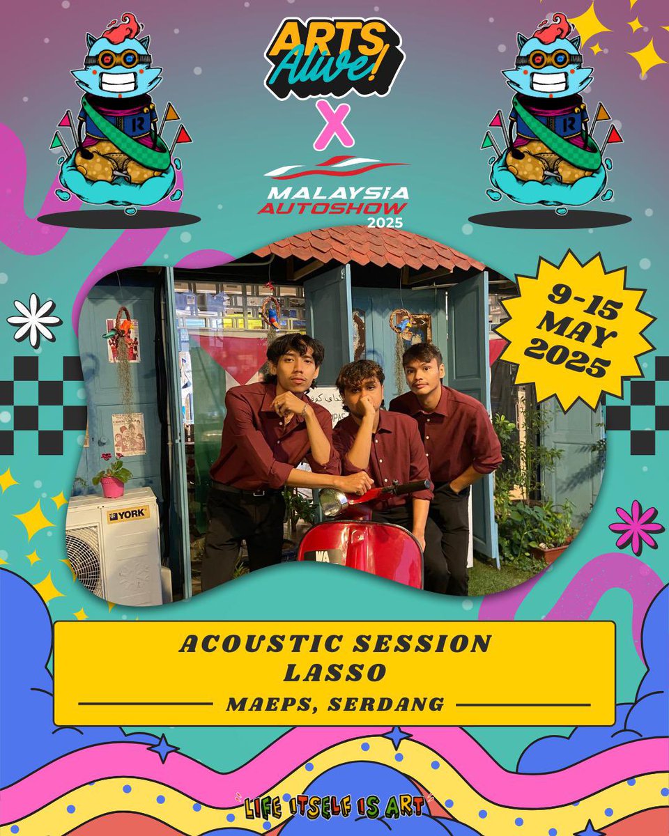 Esok merupakan hari terakhir Rantai Art di Maeps Serdang. Jangan lupa hadirkan diri! 

ARTS ALIVE x MALAYSIA AUTOSHOW 2025
📅 Tarikh: 9 - 15 Mei 2025 
📍 Lokasi: MAEPS, Serdang 

🛍 Art Market (Pasar Seni) 
🎨 Art Workshop (Kelas Kreatif)