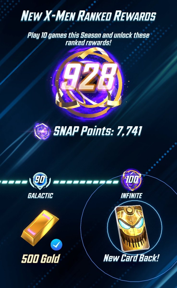 Wesley Seek (@lambyseriesgg) on Twitter photo Speed run iron to infinite in slightly over a day. Played the good deck almost exclusively.
Ongoing version for earlier ranks cos just spend all your mana and buff everything = win.
80s to 100 were a lil trickier so had to cheese with heavy tech list for cubes. <a href="/MARVELSNAP/">MARVEL SNAP</a> Speed run iron to infinite in slightly over a day. Played the good deck almost exclusively.
Ongoing version for earlier ranks cos just spend all your mana and buff everything = win.
80s to 100 were a lil trickier so had to cheese with heavy tech list for cubes. <a href="/MARVELSNAP/">MARVEL SNAP</a>