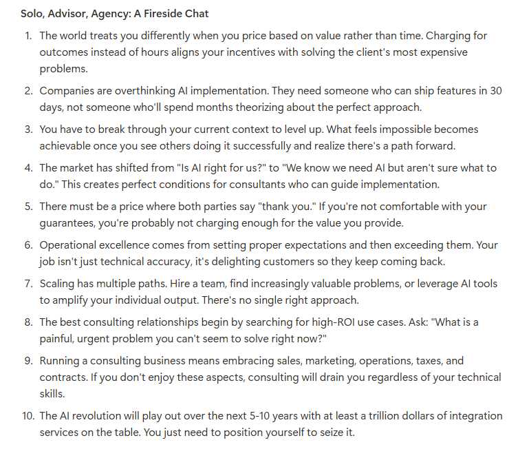 state of ai consulting in 2025:

heres what ai agencies, solo devs, and advisors had to say: