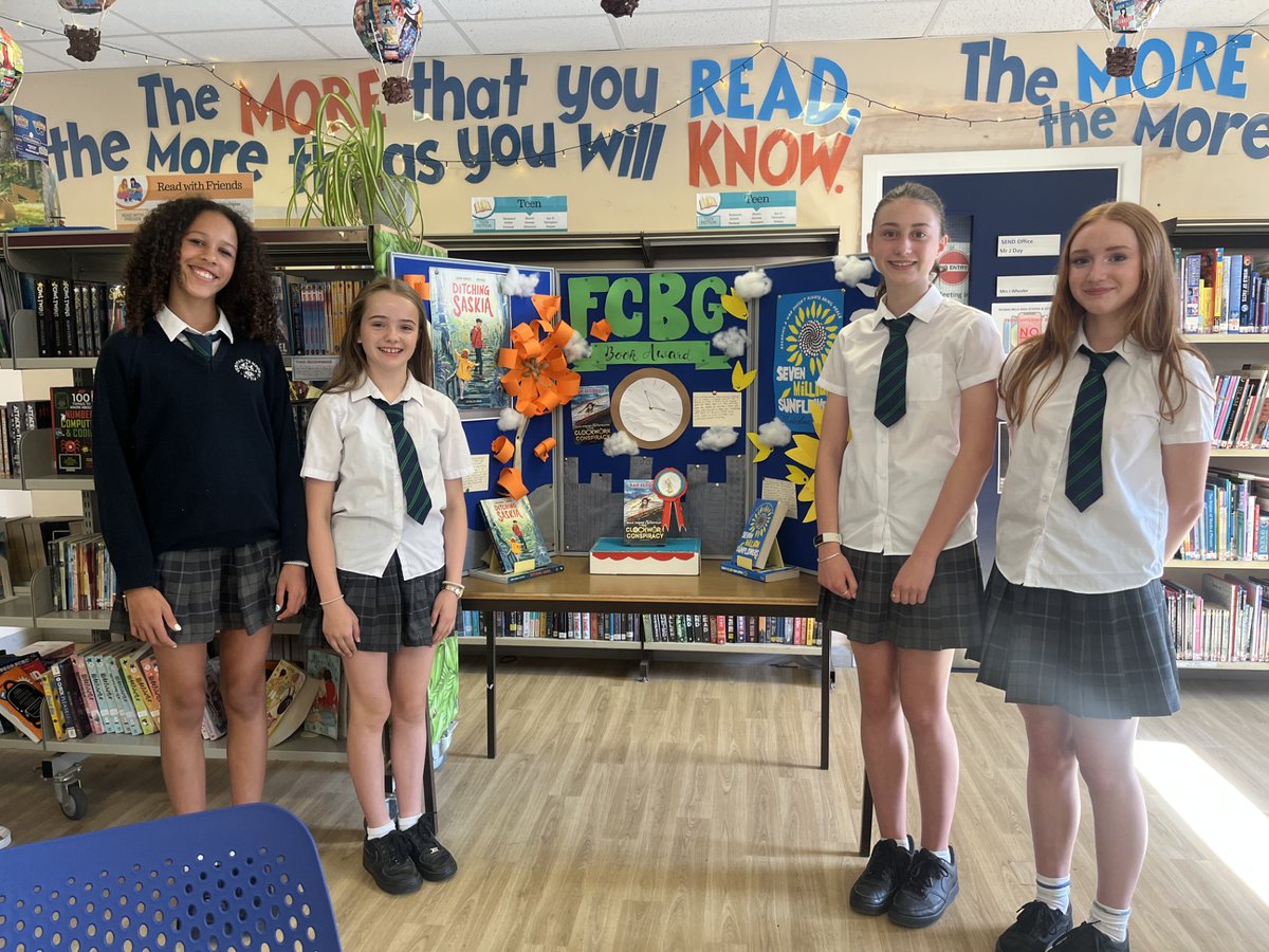 Our finished <a href="/FCBGNews/">FCBG</a> #library display -- a big thank you to our #student judges for creating this!