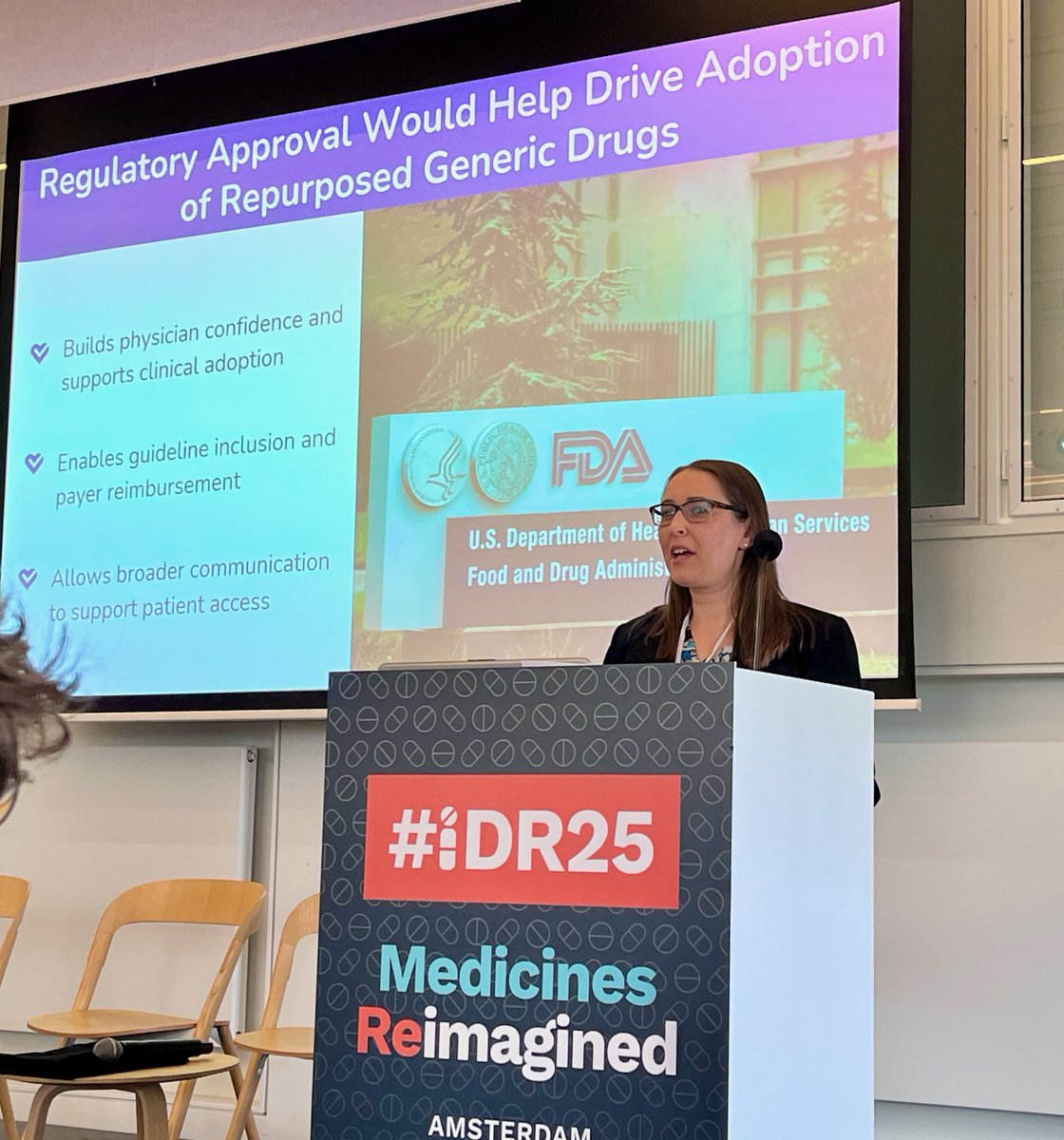 Reboot_Rx's tweet image. At #iDR25, our CEO @LauraBKleiman joined leaders from @Anticancerfund, @CuresWReach, @KingsCollegeLon, @AmsterdamUMC, &amp;amp; @LUMC_leiden to discuss new efforts to expand patient access to repurposed generic drugs. 
#TheSolutionMayAlreadyExist #DrugRepurposing