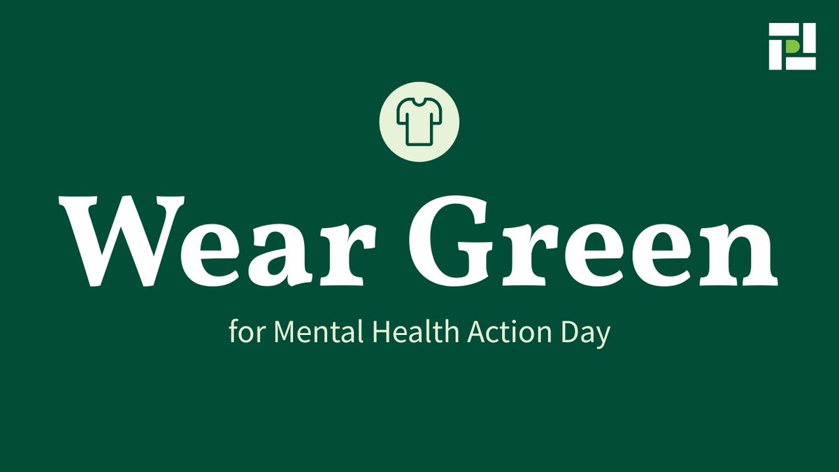 Remember to wear green for Mental Health Action Day, tomorrow, May 15! #FittoServe