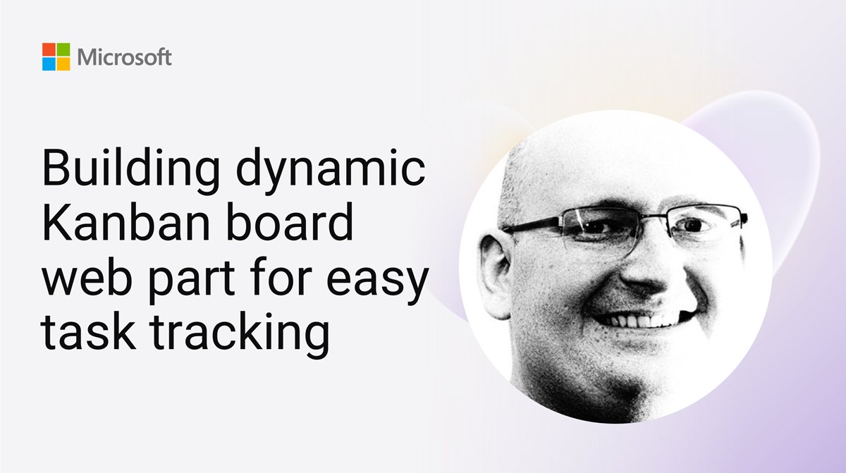 Microsoft SharePoint (@sharepoint) on Twitter photo 💡 Building a dynamic Kanban board web part for easy task tracking!
Let <a href="/petkir_at/">Peter Paul Kirschner</a> show you how to create an interactive Kanban board using SharePoint Framework (SPFx).
📺 Watch the demo here → msft.it/6017quKH1
#sharepoint #spfx #microsoft365dev 💡 Building a dynamic Kanban board web part for easy task tracking!
Let <a href="/petkir_at/">Peter Paul Kirschner</a> show you how to create an interactive Kanban board using SharePoint Framework (SPFx).
📺 Watch the demo here → msft.it/6017quKH1
#sharepoint #spfx #microsoft365dev
