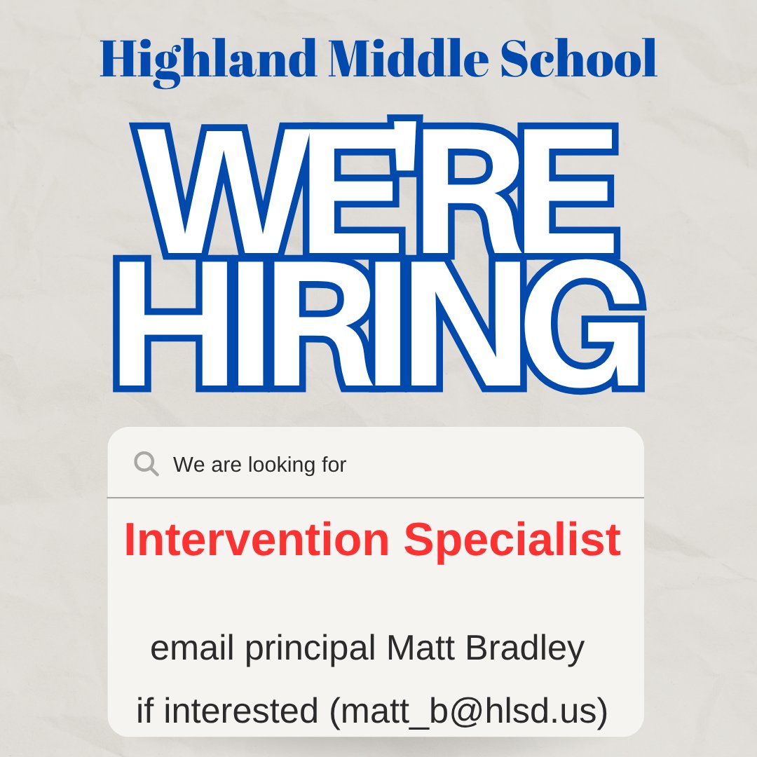 HMS is hiring!