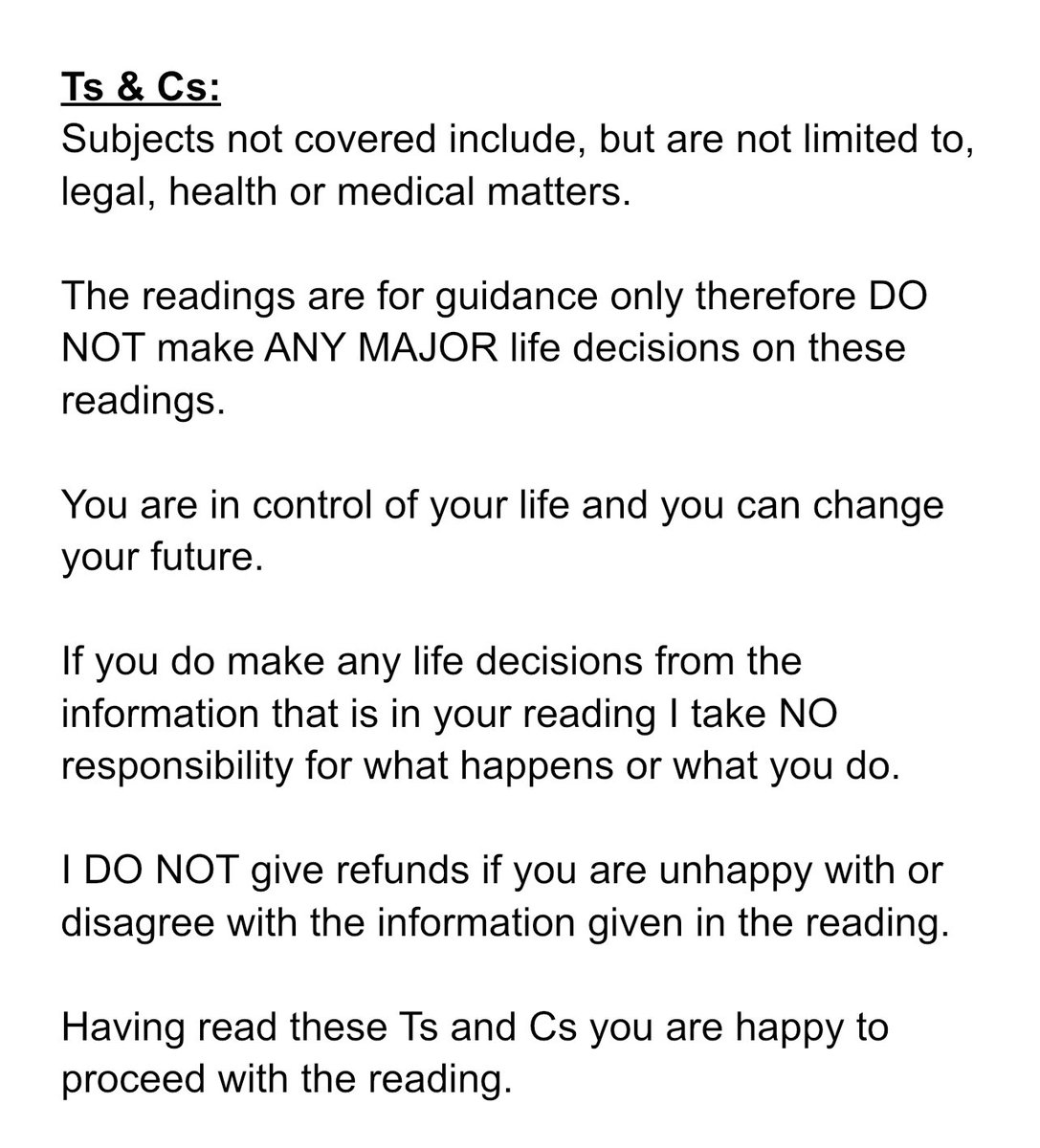 Card readings with Jamie tweet media