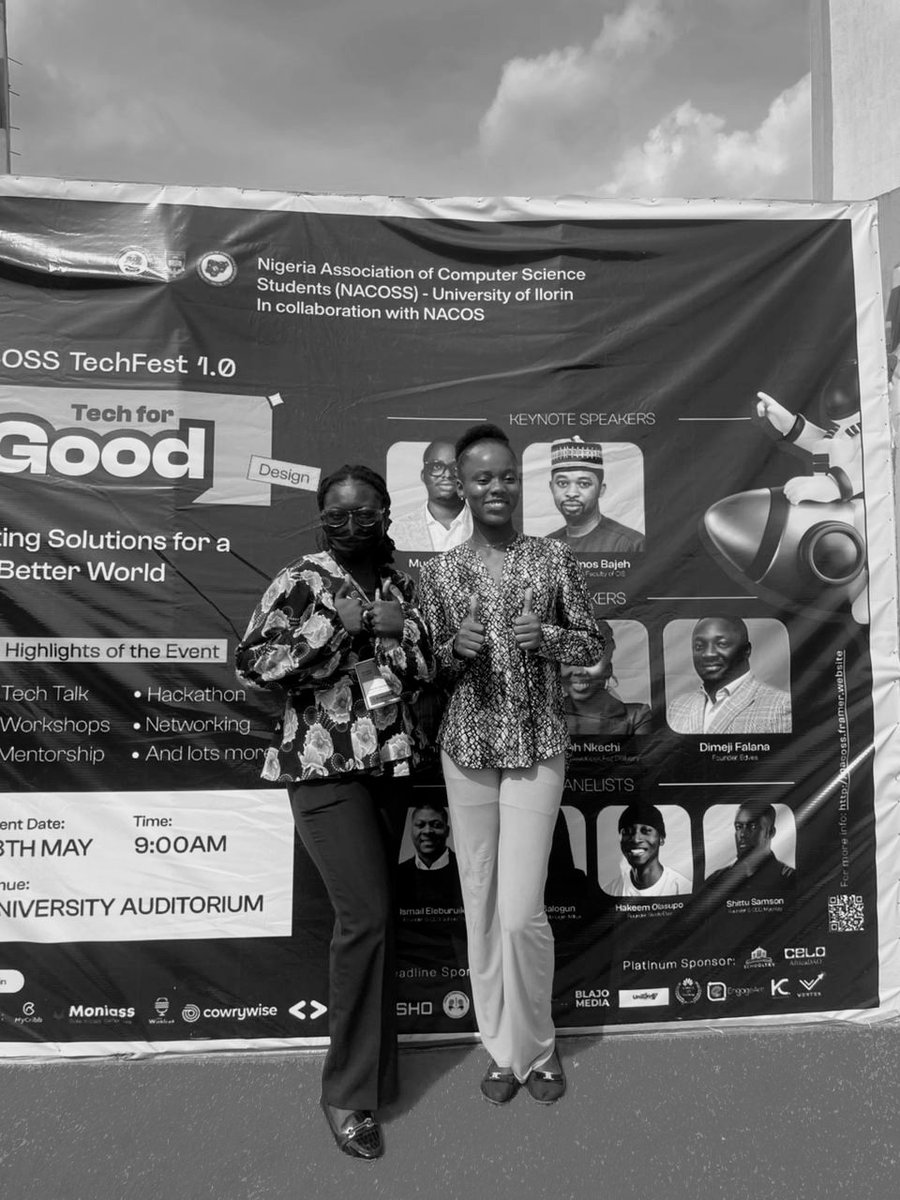 O_tohme's tweet image. We were outside yesterday for @gdgoc_unilorin at #NACOSSTechfest 1.0 🙌🏿

#TechForGood