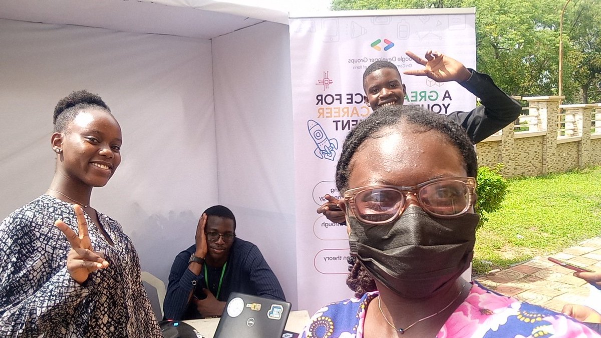O_tohme's tweet image. We were outside yesterday for @gdgoc_unilorin at #NACOSSTechfest 1.0 🙌🏿

#TechForGood