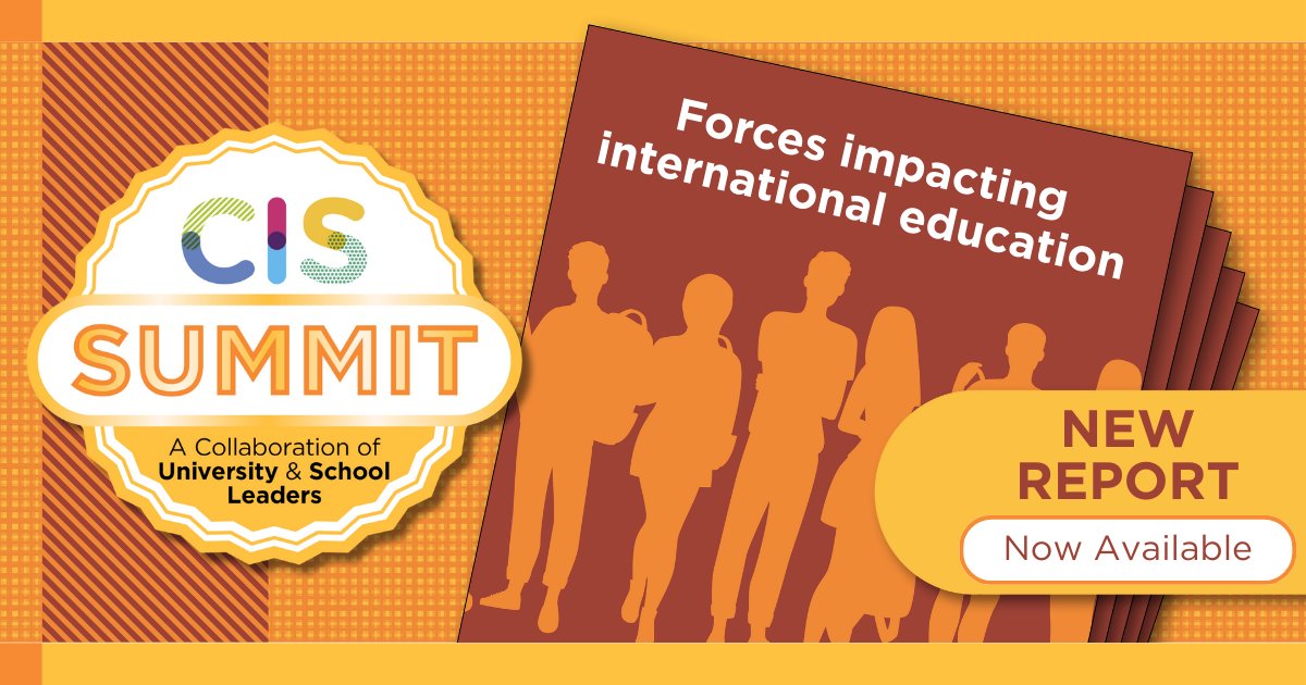 CISEducation's tweet image. Dive into key insights that emerged from the 2025 CIS Summit, where university and school leaders tackled pressing issues in international education. Read the report:
CIS member schools: bit.ly/4iVnZf8
CIS member universities: bit.ly/3ELS17k