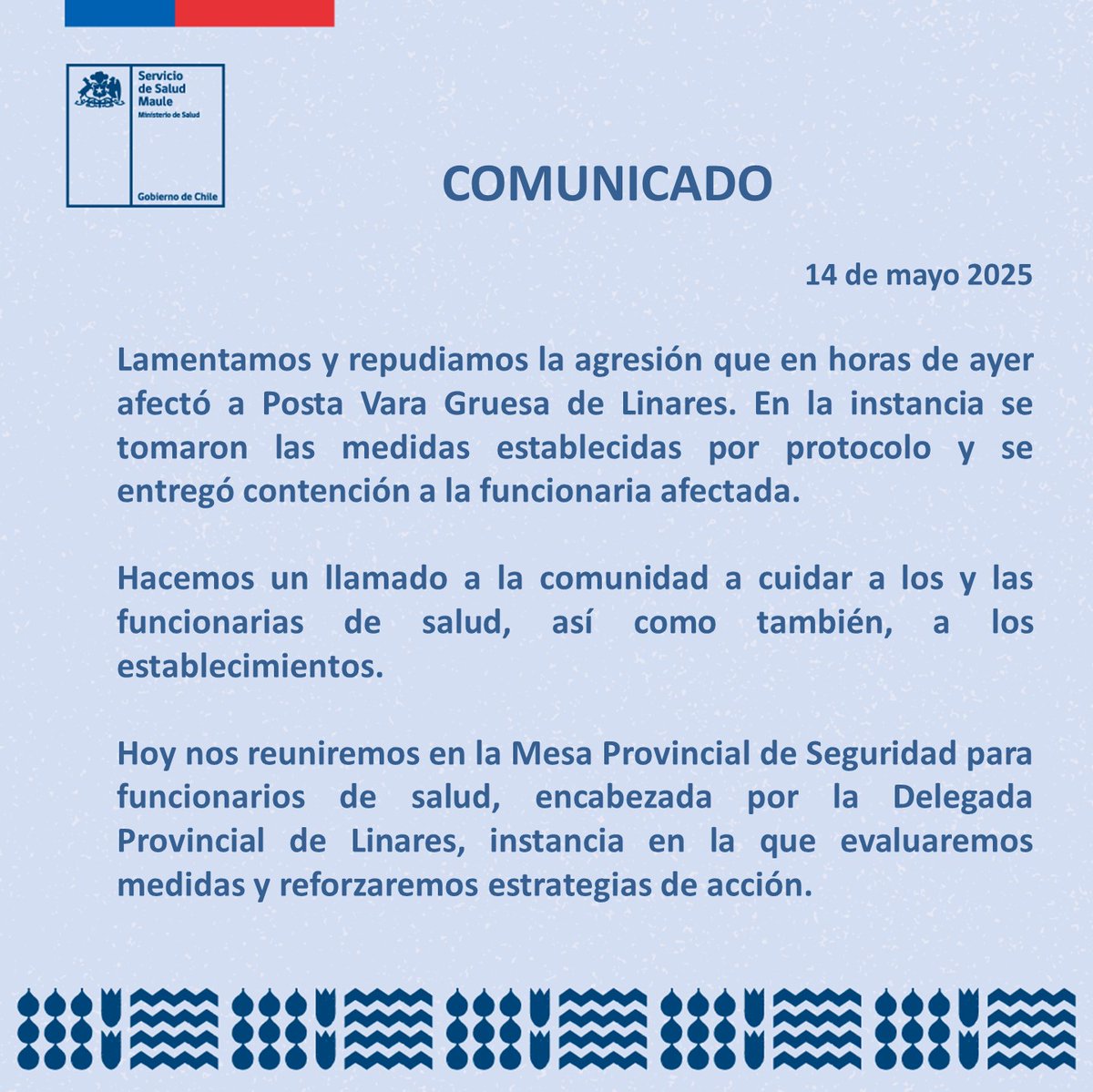 Servicio de Salud Maule (@ssmaule) on Twitter photo 