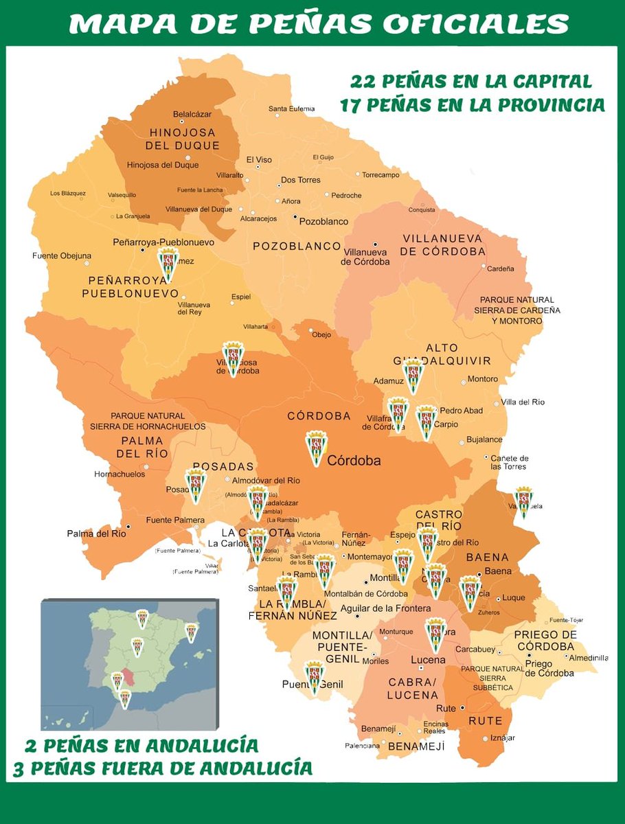 Federación de Peñas del Córdoba CF (@fpccf) on Twitter photo 🧣 🗺️ ¡𝗟𝗔𝗦 4⃣4⃣ 𝗣𝗘𝗡̃𝗔𝗦 𝗢𝗙𝗜𝗖𝗜𝗔𝗟𝗘𝗦 𝗗𝗘𝗟 #𝗖𝗼́𝗿𝗱𝗼𝗯𝗮𝗖𝗙!
Radiografía de la masa peñística blanquiverde.
#FederaciónPeñasCCF 🧣 🗺️ ¡𝗟𝗔𝗦 4⃣4⃣ 𝗣𝗘𝗡̃𝗔𝗦 𝗢𝗙𝗜𝗖𝗜𝗔𝗟𝗘𝗦 𝗗𝗘𝗟 #𝗖𝗼́𝗿𝗱𝗼𝗯𝗮𝗖𝗙!
Radiografía de la masa peñística blanquiverde.
#FederaciónPeñasCCF