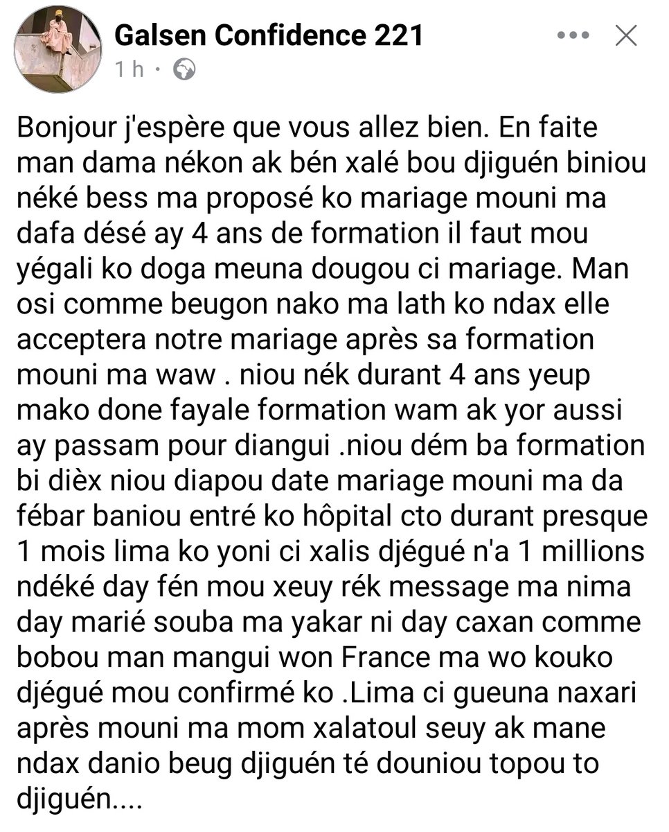 Bouko djigué ma xamni mbeur leu amna gnou badola nak