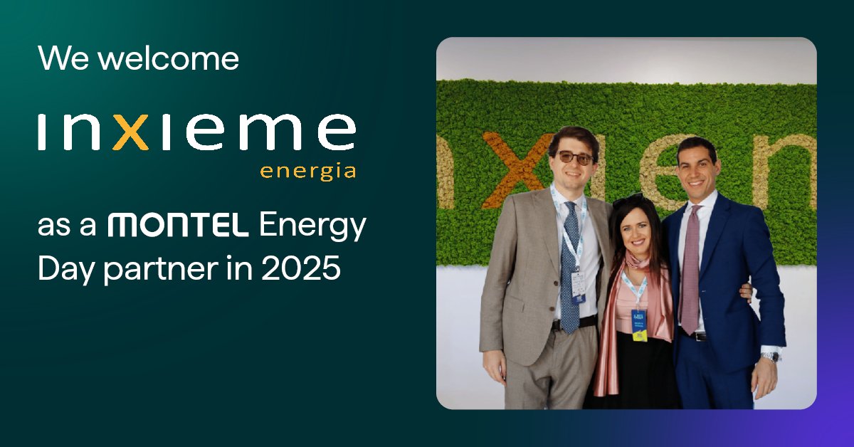 We’re delighted to welcome <a href="/InxiemeEnergia/">Inxieme</a> as a partner for the 2025 Montel Events! 

They have been operating in the electricity market since 2005, with a portfolio that counts, between Spain and Italy, more than 5,000 MW of multi-technology renewable plants for a total