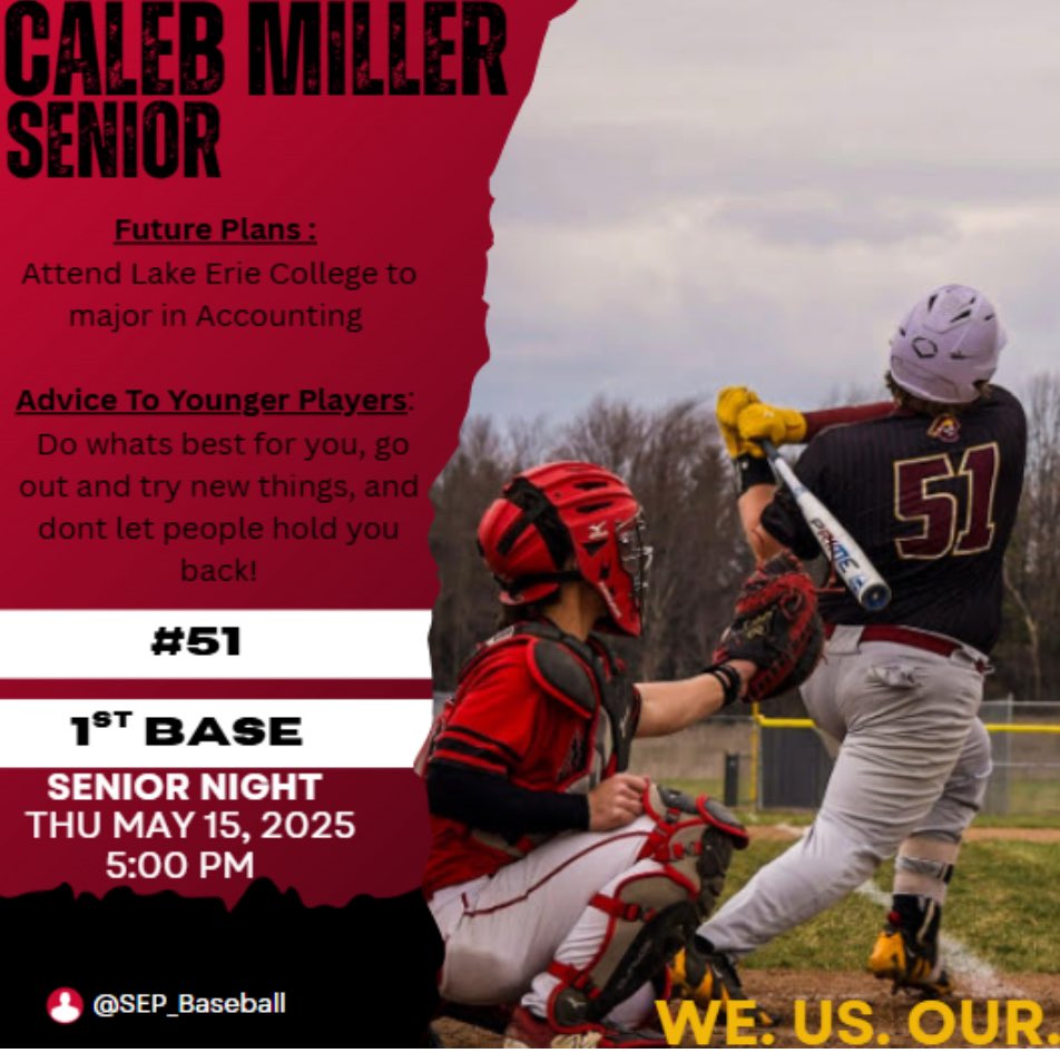 Come see Caleb and our other seniors take the field for Senior Night vs. St Thomas tomorrow night at Pirate Park ! #WeUsOur