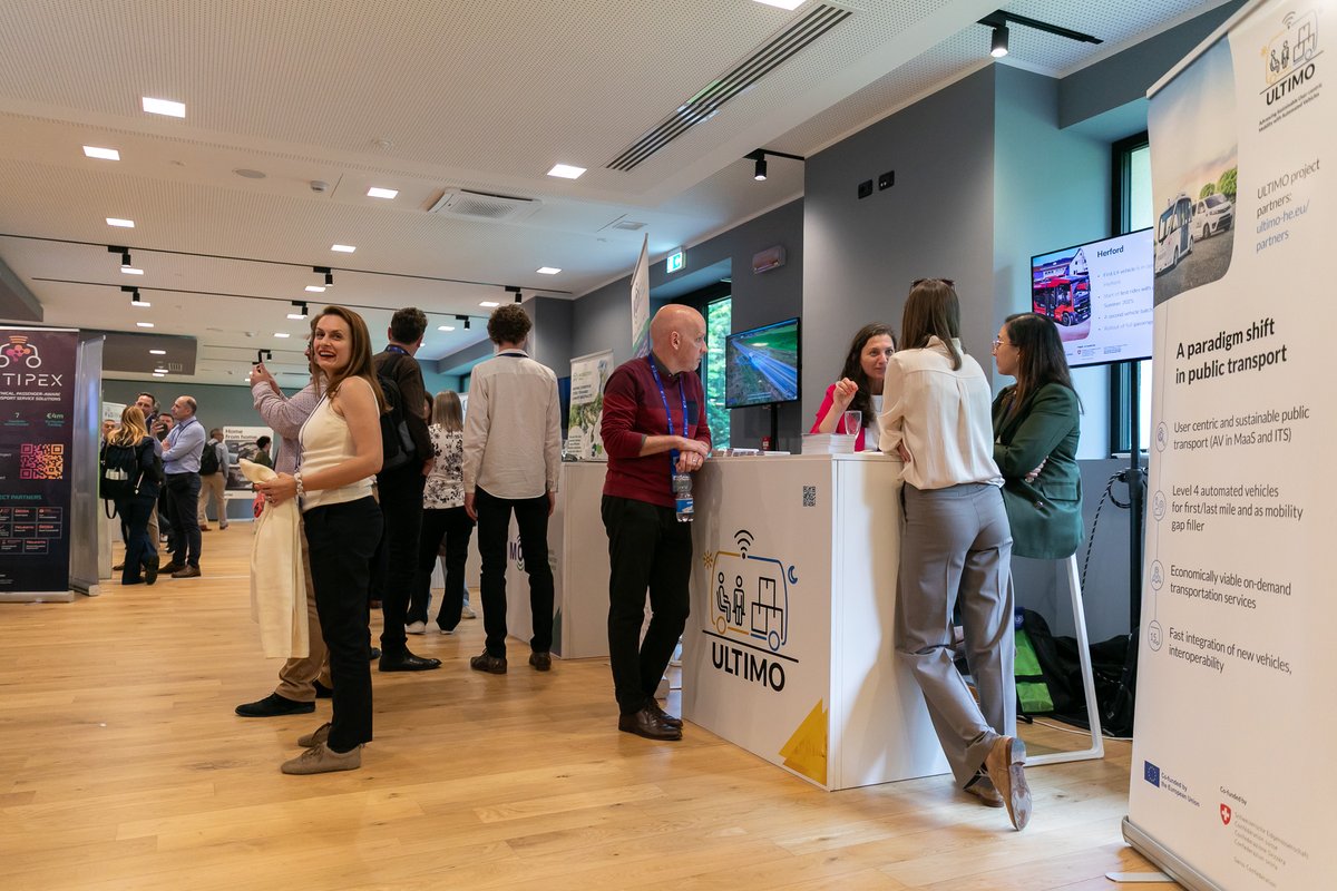 We are celebrating a successful first day at the EUCAD! 🎉 
Our panels yesterday attracted lots of people. The first passengers have already taken our demo-rides. 
And we had lots of good conversations about the ULTIMO project at our booth. We can’t wait for the next two days!