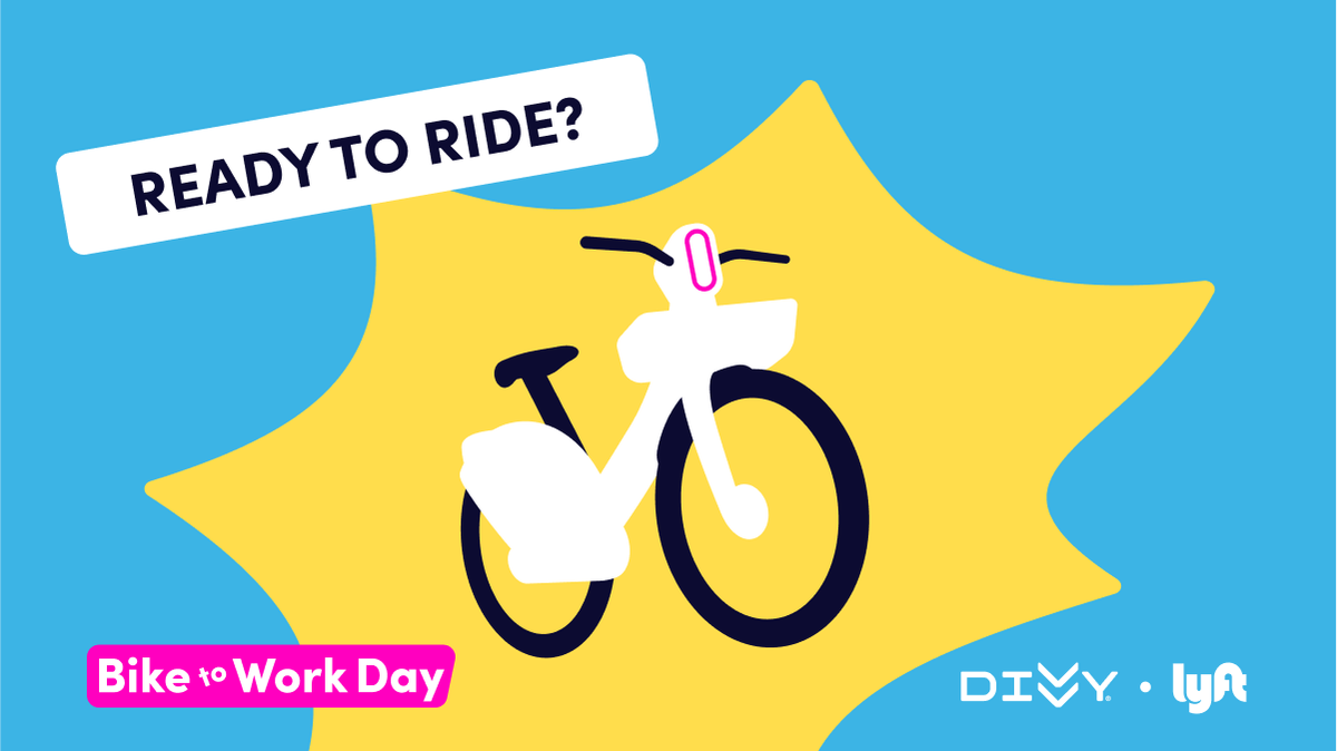 Get your blood pumping and ideas flowing. Celebrate Bike to Work Day this week with an easy-going ebike ride. 

New to Divvy? Take your first ride this week and save $5 with the code BTWD25. Terms apply.