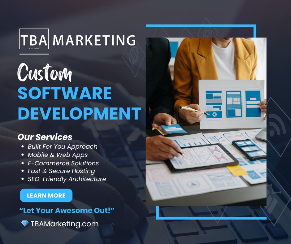 A well-designed app is more than just aesthetics. It’s about creating a seamless experience for your audience that converts visitors into customers.

📲 Let’s build your digital foundation today!
🌐 TBAmarketing.com
📲 813-501-2932

#TBAmarketing #softwaredevelopment