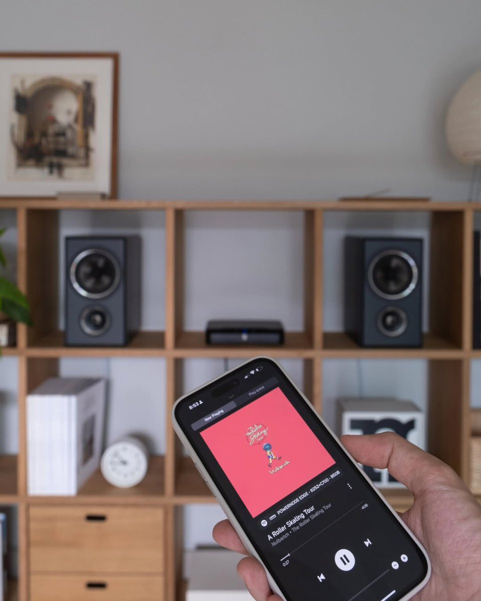 One app. Total control. 🎛️
BluOS lets you stream hi-res audio to every room—wirelessly. It connects PSB Speakers into one seamless ecosystem. Group rooms, control volume, and cue up your favourite tracks—all from your phone.

No cables. No confusion. Just pure, synchronized