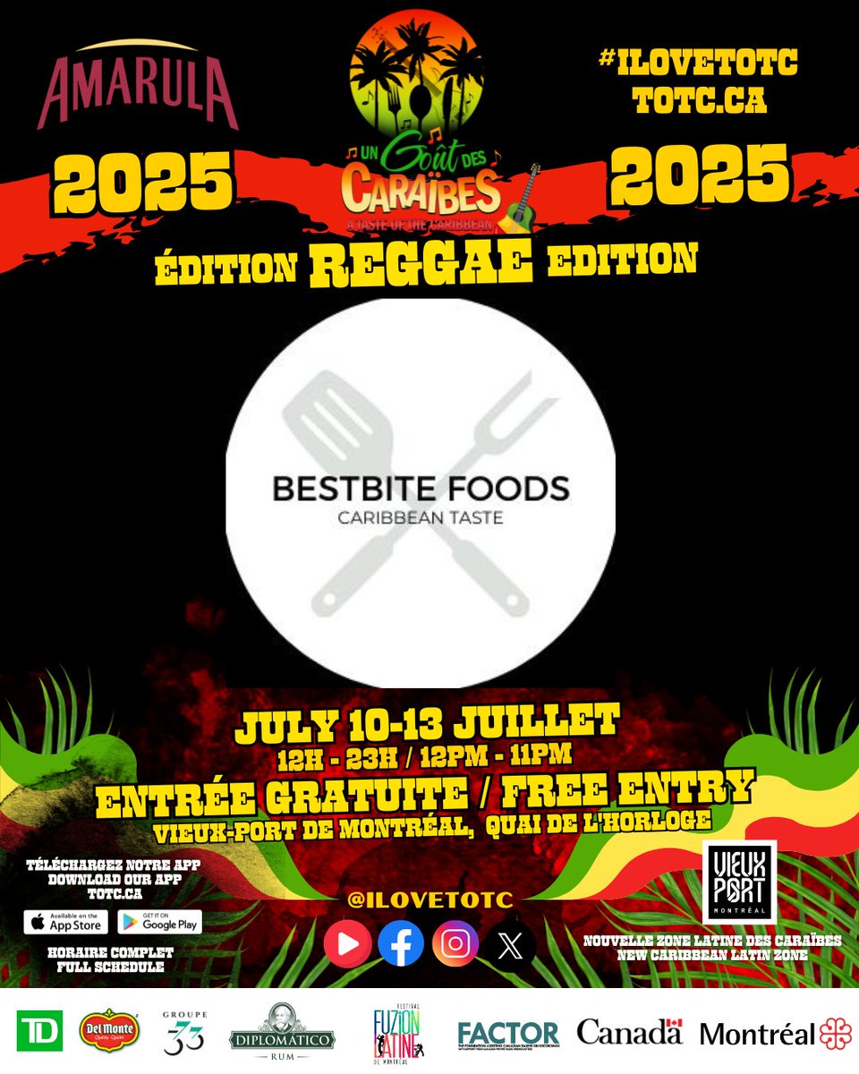 Fidèles au poste et toujours aussi bons – BestBite Catering revient au festival pour notre plus grand plaisir !

A fan favorite returning once again — BestBite Catering  is back to delight you all!

ENTRÉE GRATUITE | FREE ENTRY 
📍 Quai de l’Horloge | Clock Tower Quay 
@