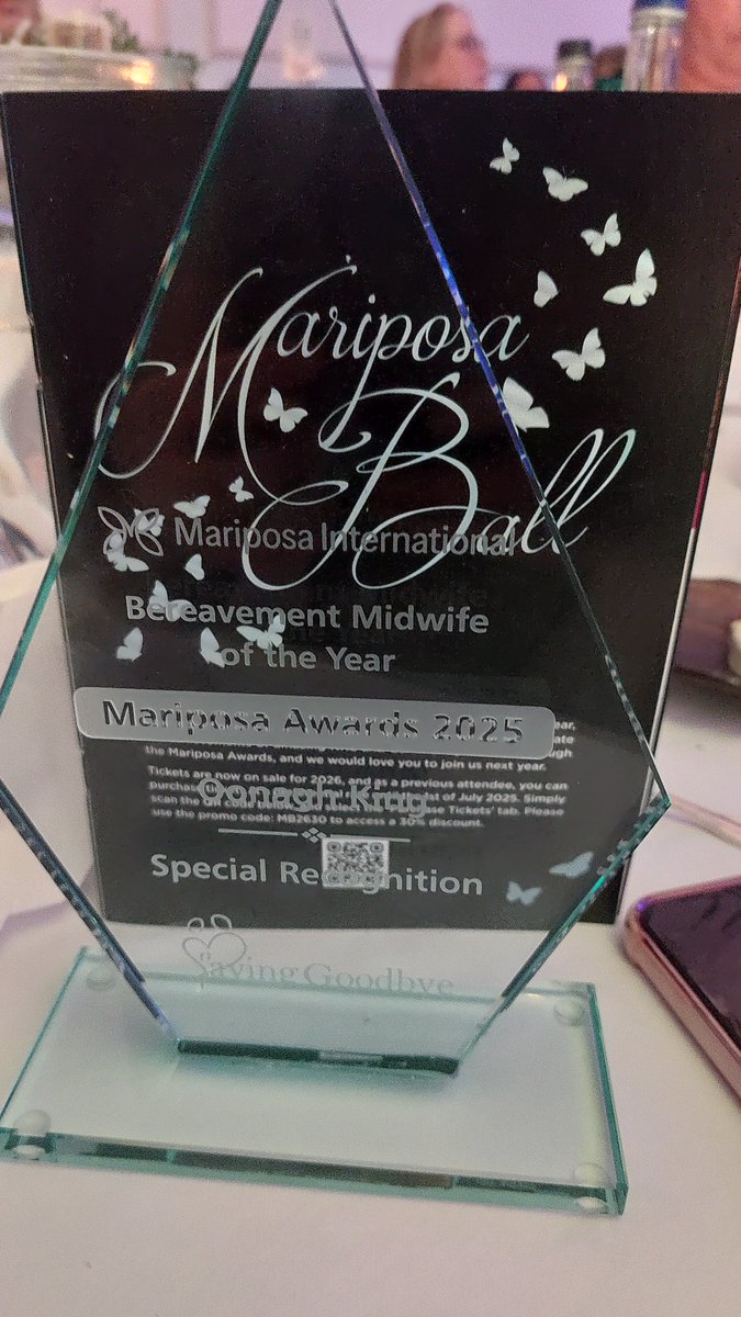 RCM_NI (@rcmni) on Twitter photo Oonagh King, Bereavement Midwife <a href="/SouthernHSCT/">Southern Trust</a> was recognised in the Mariposa Awards 2025 for her work in Dromore Listening Rooms and is grateful to the families who nominated her💜 Oonagh King, Bereavement Midwife <a href="/SouthernHSCT/">Southern Trust</a> was recognised in the Mariposa Awards 2025 for her work in Dromore Listening Rooms and is grateful to the families who nominated her💜