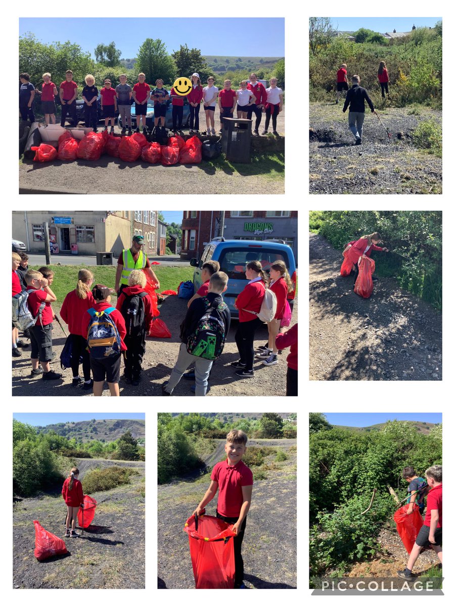 Eco council have done an amazing job litter picking in our local community. Fantasteg work everyone. 16 bags! <a href="/mrsccox95/">Mrs C Cox</a> <a href="/garntegprimary/">Garnteg Primary</a> 🌏