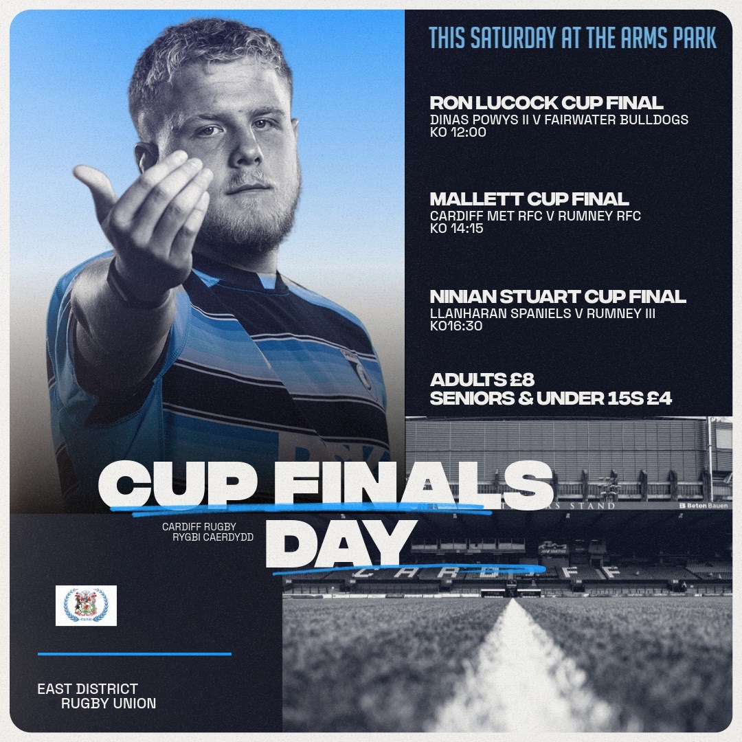 Cardiff Rugby (@cardiff_rugby) on Twitter photo It's the East District Rugby Union Cup Finals Day at the Arms Park this Saturday. 👇
#YmlaenCaerdydd It's the East District Rugby Union Cup Finals Day at the Arms Park this Saturday. 👇
#YmlaenCaerdydd