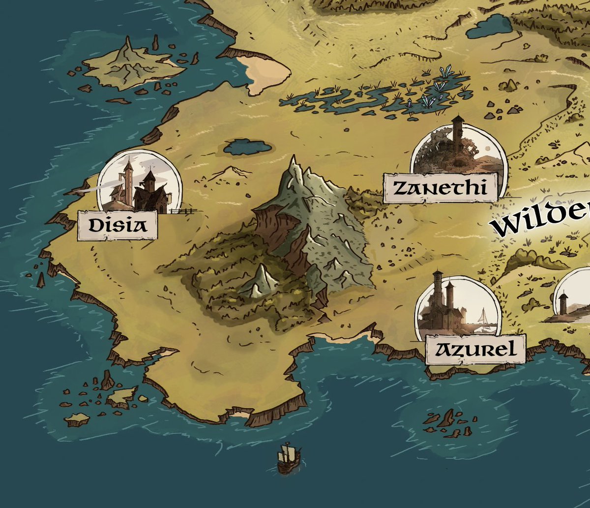This time next week our THIRD book will be out.

I've been back on art-mode ⤵️ Check out a small section of the map I've been drawing this week.