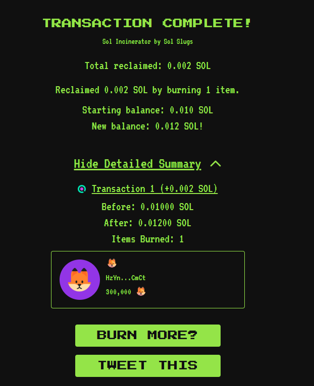 Hello Fox Family! 🦊

We created this project for the community, and we work in accordance with your trust. 💪

🎁 We’ve sent the reward tokens to <a href="/cryptoforever87/">Crypto_Forever</a>.

As for <a href="/BinQunh2/">pinmattrơi.🦊</a>, they asked us to burn their reward tokens — and that’s exactly what we did.
TX: