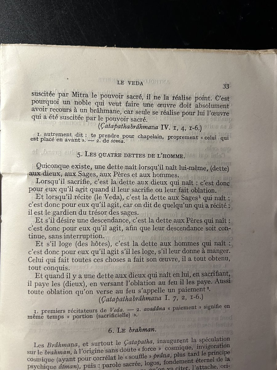 « Or Mitra, c'est l'intention, et Varuṇa, c'est l'execution ; Mitra, le pouvoir sacré, et Varuṇa, le pouvoir civil. Le pouvoir sacré comprend, le pouvoir civil agit. » -- Le brāhmaṇa de cent chemins