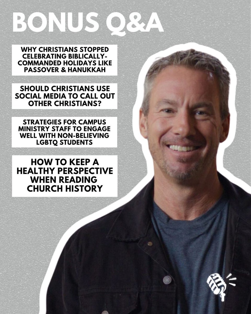 Theology in the Raw (@rawtheology) on Twitter photo For our first Bonus Q&A of May, <a href="/PrestonSprinkle/">Preston Sprinkle</a> answers your questions on why Christians have stopped celebrating biblical holidays like Passover, if Christians should call out other Christians on social media, and more!
Listen on our Patreon: buff.ly/Is293xZ For our first Bonus Q&A of May, <a href="/PrestonSprinkle/">Preston Sprinkle</a> answers your questions on why Christians have stopped celebrating biblical holidays like Passover, if Christians should call out other Christians on social media, and more!
Listen on our Patreon: buff.ly/Is293xZ