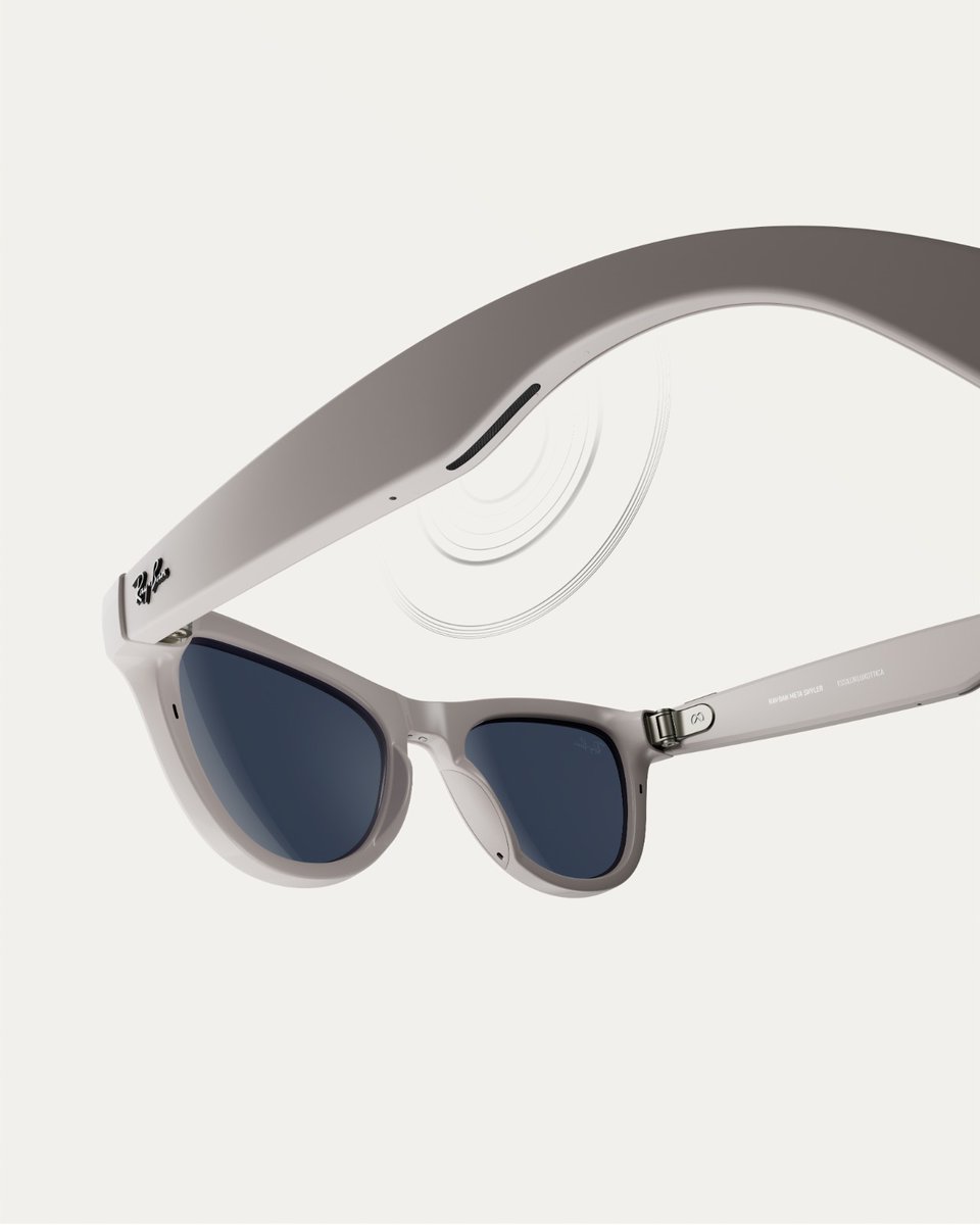 Cutting-edge tech, served with flair. Get ready to listen to music and capture your favorite moments hands-free with #RayBanMeta AI glasses. Coming soon — including the all-new Skyler with Transitions® Gen S Sapphire lenses.
