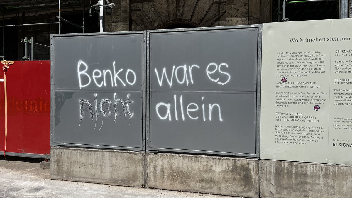 Mindestens 4 bis 8 Jahre soll es die „Geisterbaustellen“ der SIGNA/Benko-Pleite mitten in der Innenstadt noch geben -das zumindest sagen Experten. Mehr dazu KONTROVERS-Story auf YouTube: 

youtu.be/c26J7Q6Y8bQ?si…

@br24 #benko #signa #kaufhof #galleria #horten #hertie #karstadt
