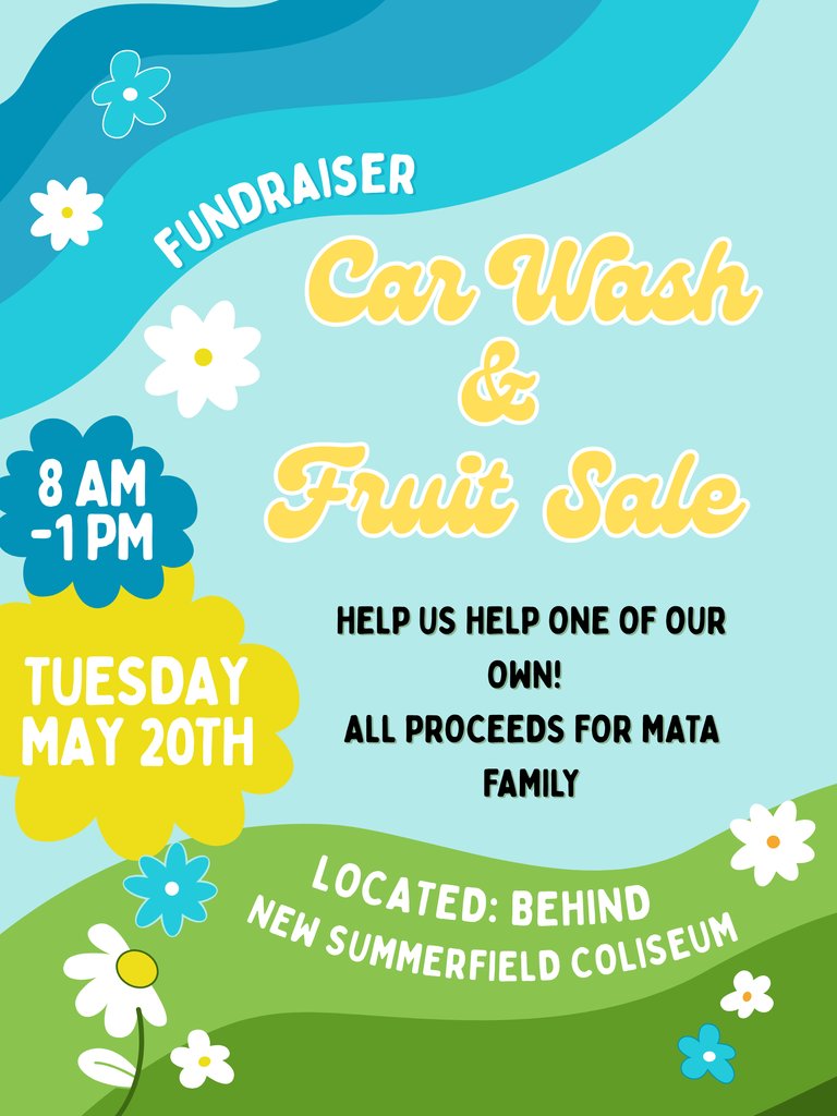 Please help our Senior class support on of our own!  All proceeds benefit the Mata Family