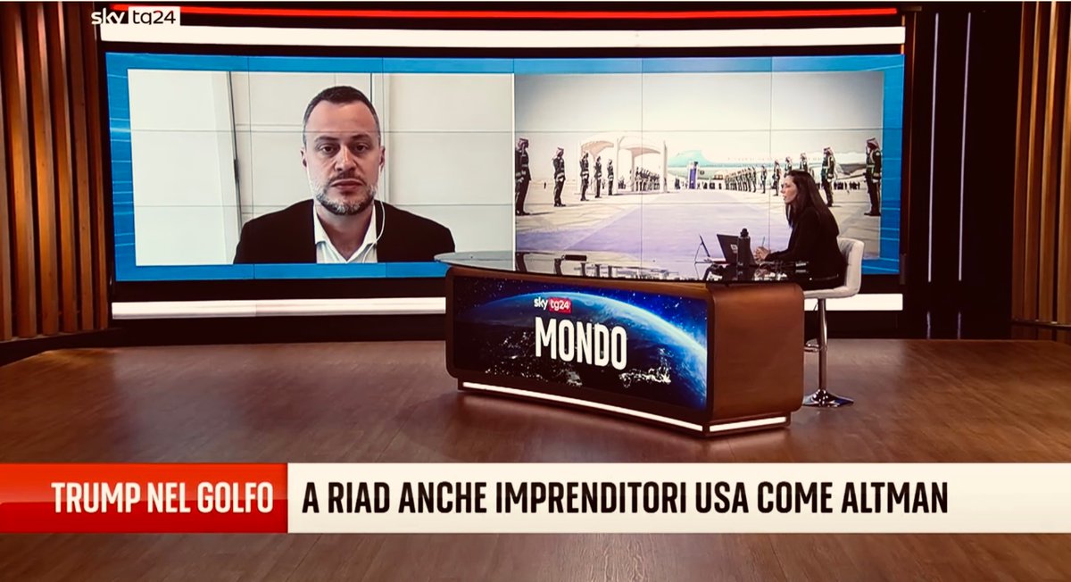 GulfStateAnalyt's tweet image. Our CEO @GiorgioCafiero was recently on @AlarabyTV, @DeutscheWelle, @SkyTG24, and @trtworld’s @The_Newsmakers discussing #Trump’s Gulf tour.