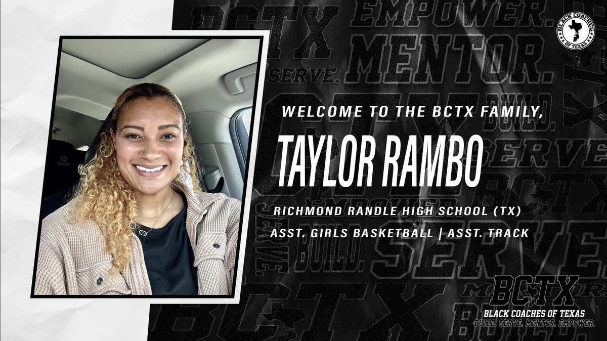 Black Coaches of Texas (@blackcoachestx) on Twitter photo Welcome to the #BCTX🫱🏾🫲🏿 family <a href="/taylord_rambo/">Taylor Rambo</a>!
Build. Serve. Mentor. Empower.
Join the #BCTX🫱🏾🫲🏿 today! Welcome to the #BCTX🫱🏾🫲🏿 family <a href="/taylord_rambo/">Taylor Rambo</a>!
Build. Serve. Mentor. Empower.
Join the #BCTX🫱🏾🫲🏿 today!