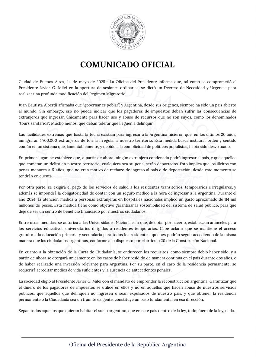 OPRArgentina's tweet image. 