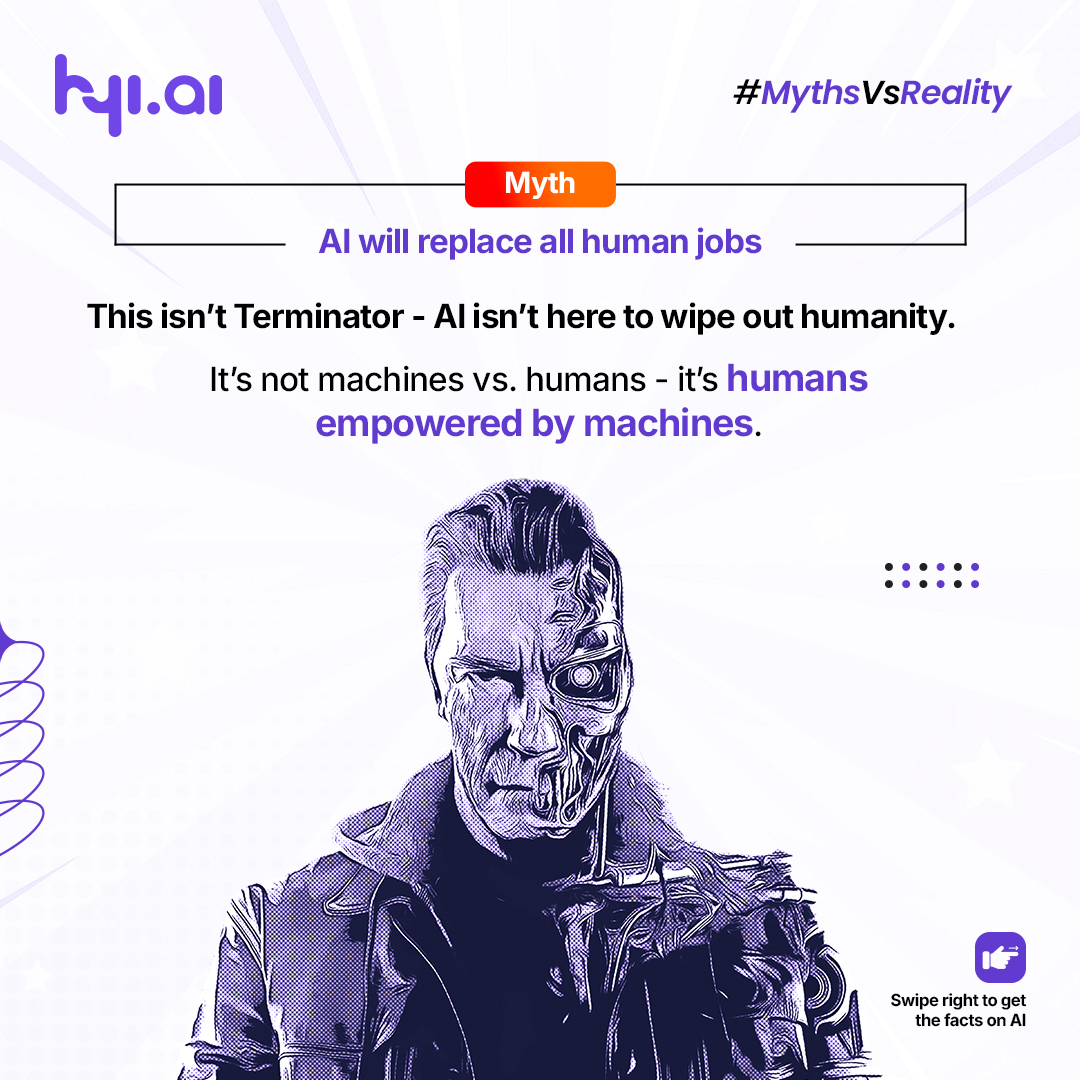 HyiAiOfficial's tweet photo. AI ≠ Sci-Fi.
You don’t need to be Tony Stark to use AI.
https://t.co/NrofgjobEr is busting the biggest myths - from AI safety to human jobs.
Swipe through our #MythsVsReality series.
Let’s build AI the right way.
#HYIAI #GenAI #AGITraining #AIFact #ResponsibleAI #AIForStartup https://t.co/5b5mqq0YoZ