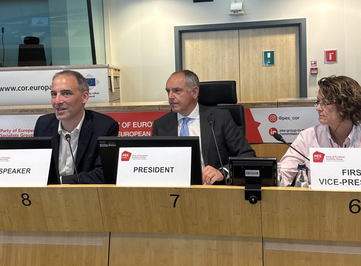 PES Group | European Committee of the Regions (@pes_cor) on Twitter photo Together with <a href="/rglucks1/">Raphael Glucksmann</a> for a debate on defence and long-term political priorities:
« Social cohesion, Green transition and sovereignty in defence are all essential pillars of a genuinely powerful EU.
We must invest accordingly. » Together with <a href="/rglucks1/">Raphael Glucksmann</a> for a debate on defence and long-term political priorities:
« Social cohesion, Green transition and sovereignty in defence are all essential pillars of a genuinely powerful EU.
We must invest accordingly. »