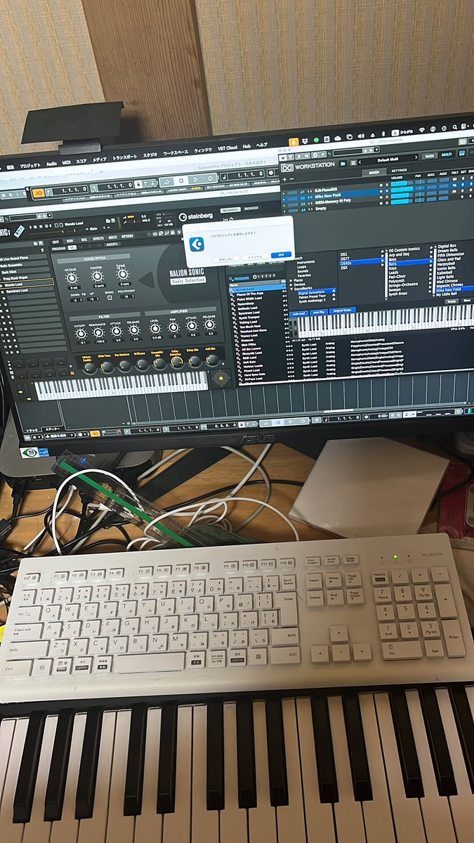 psZOLAZOLA1059's tweet image. 小室さんに憧れたセットを組んでます（笑）

ピアノの音はもちろん、RolandのJD-800を。

#シンセアンソロジー3
#Cubase12
#TMNETWORK
#globe
#FANKS
