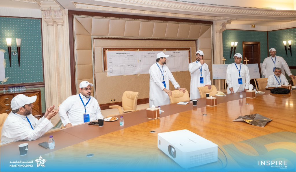 في النسخة الثانية لـ #ملتقى_القيادة_الملهم تواصل فرق العمل جهودها في تحليل التحديات وتصميم المبادرات عبر العمل التشاركي والتفكير الإبداعي ، لصناعة مستقبل صحي يرتكز على الابتكار والتكامل.