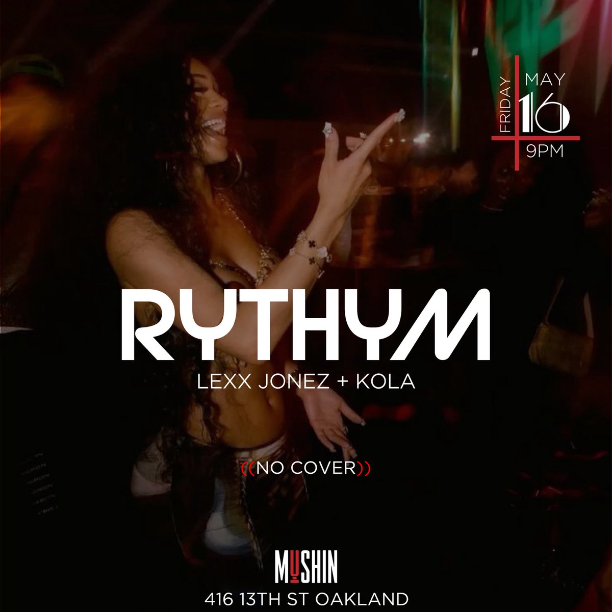 Friday night at Mushin is gonna be super fun… yours truly &amp; <a href="/LexxJonez/">Lexx Jonez</a> in the mix! Don’t miss out!!!