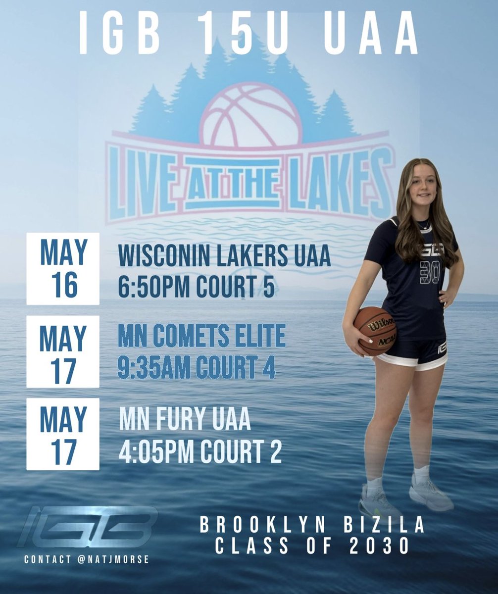 It’s been a minute but I am grateful and excited to be back on the court with my teammates this weekend in MN at Live at the Lakes. <a href="/JrAllStarBB/">Jr. All-Star Girls Basketball</a> 
<a href="/IGB15uGUAA/">IGB 15u GUAA</a> <a href="/IGB_Hoops/">Indiana Girls Basketball</a>