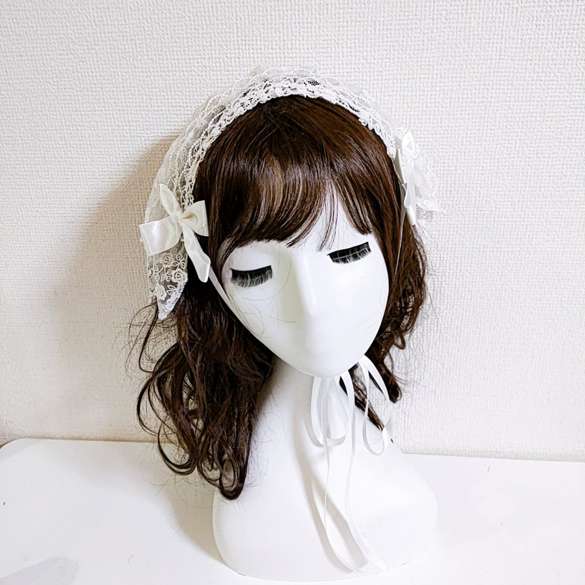 薔薇レースまみれのバブーシュカ作ってみた