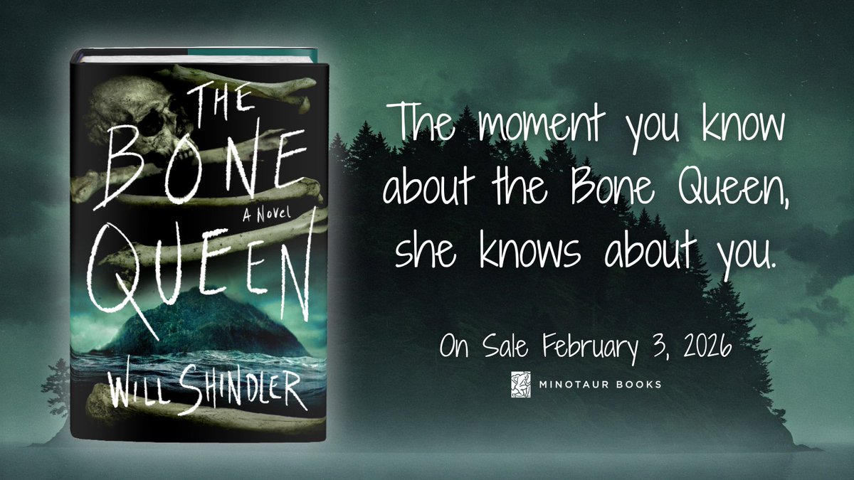 We are stoked to be publishing THE BONE QUEEN by Will Shindler (Feb. '26), a chilling horror-thriller debut where a mother's search for her missing daughter battles against the shadows of a historic, dangerous legend. Learn more: read.macmillan.com/lp/the-bone-qu…