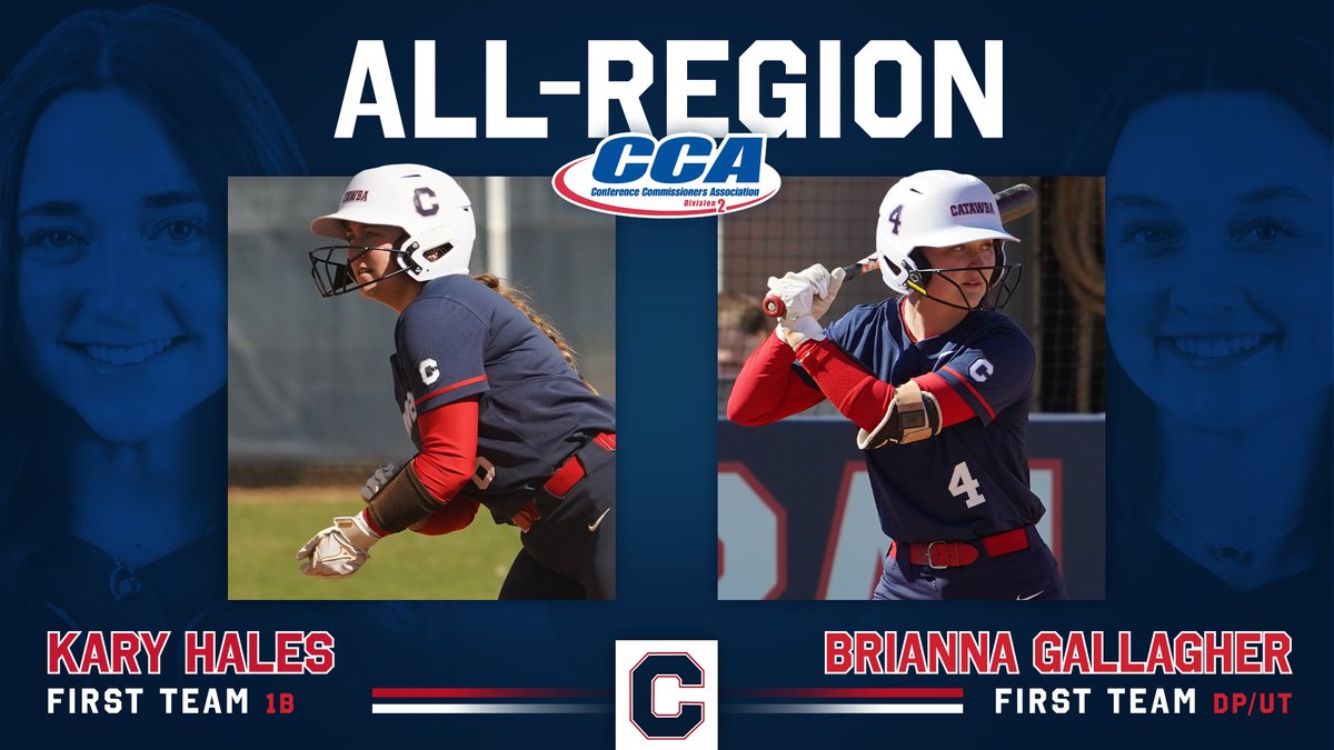 Catawba College Athletics (@catawbaindians) on Twitter photo Confirming what we already knew 😎
Brianna Gallagher and Kary Hales are <a href="/d2cca/">Division II CCA</a> First Team All-Region selections!
Release | bit.ly/42ZFFSc
#UpDown | #CatawbaCulture Confirming what we already knew 😎
Brianna Gallagher and Kary Hales are <a href="/d2cca/">Division II CCA</a> First Team All-Region selections!
Release | bit.ly/42ZFFSc
#UpDown | #CatawbaCulture