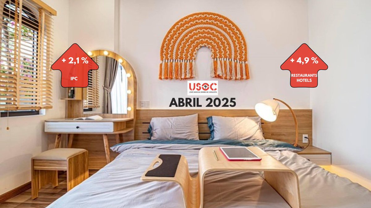 Unió Sindical Obrera de Catalunya (@usocatalunya) on Twitter photo 🚨 Valoració de l'IPC Abril del 2025
🎙️ <a href="/MariaRecueroS/">Maria Recuero #JoSocUSOC</a> : "Cal que el Govern impulsi mesures efectives per contenir els preus dels serveis que més impacten en el dia a dia de les famílies".
🔗 usoc.cat/valoracio-de-l… 🚨 Valoració de l'IPC Abril del 2025
🎙️ <a href="/MariaRecueroS/">Maria Recuero #JoSocUSOC</a> : "Cal que el Govern impulsi mesures efectives per contenir els preus dels serveis que més impacten en el dia a dia de les famílies".
🔗 usoc.cat/valoracio-de-l…