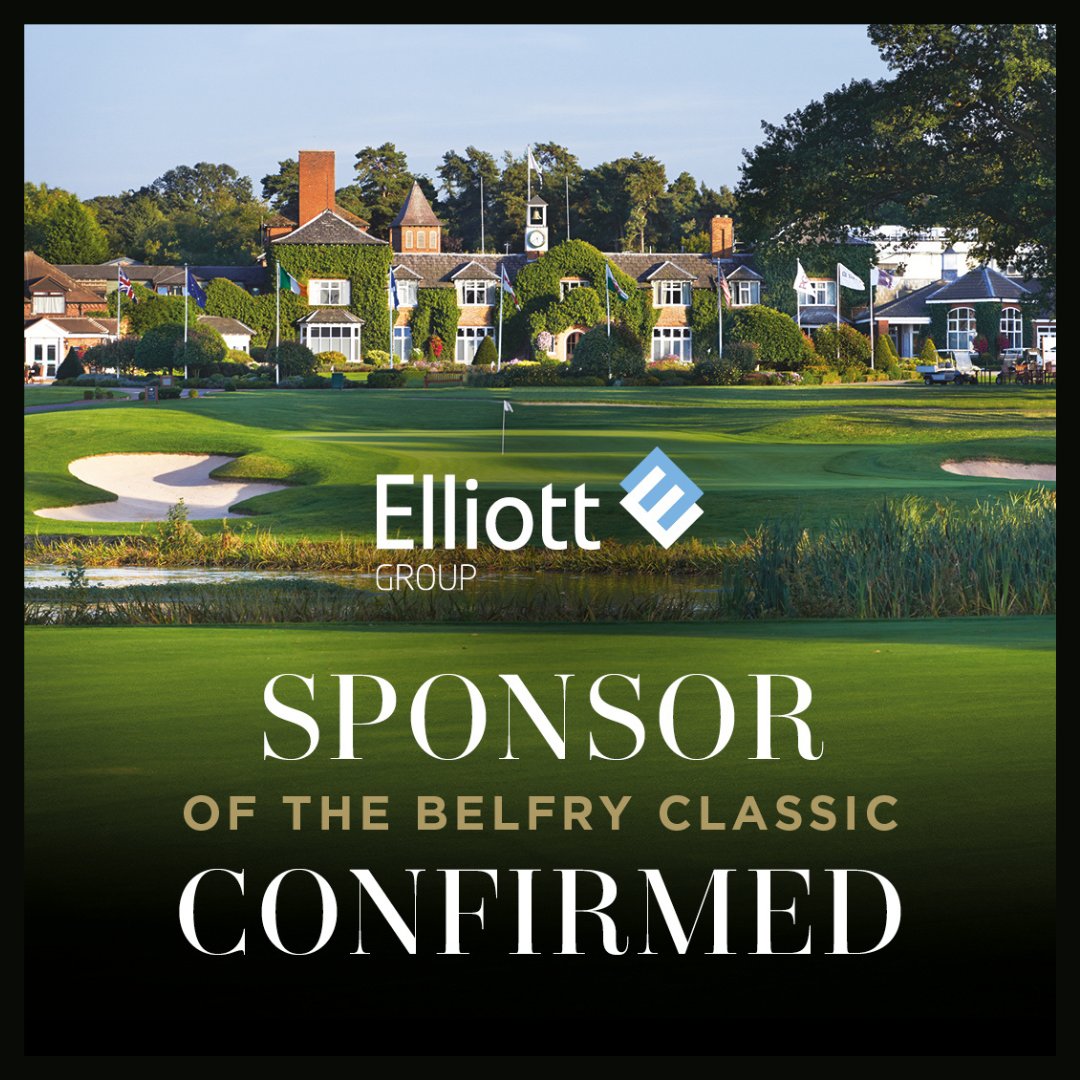 ⛳️ Already one of our headline sponsors, we’re excited to reveal that Elliott Group will also be sponsoring a hole at this year’s Belfry Classic Golf Day.

On and off the course, their support is driving the day forward.

#BelfryClassic #HoleSponsor #CelebrityGolf #ElliottGroup