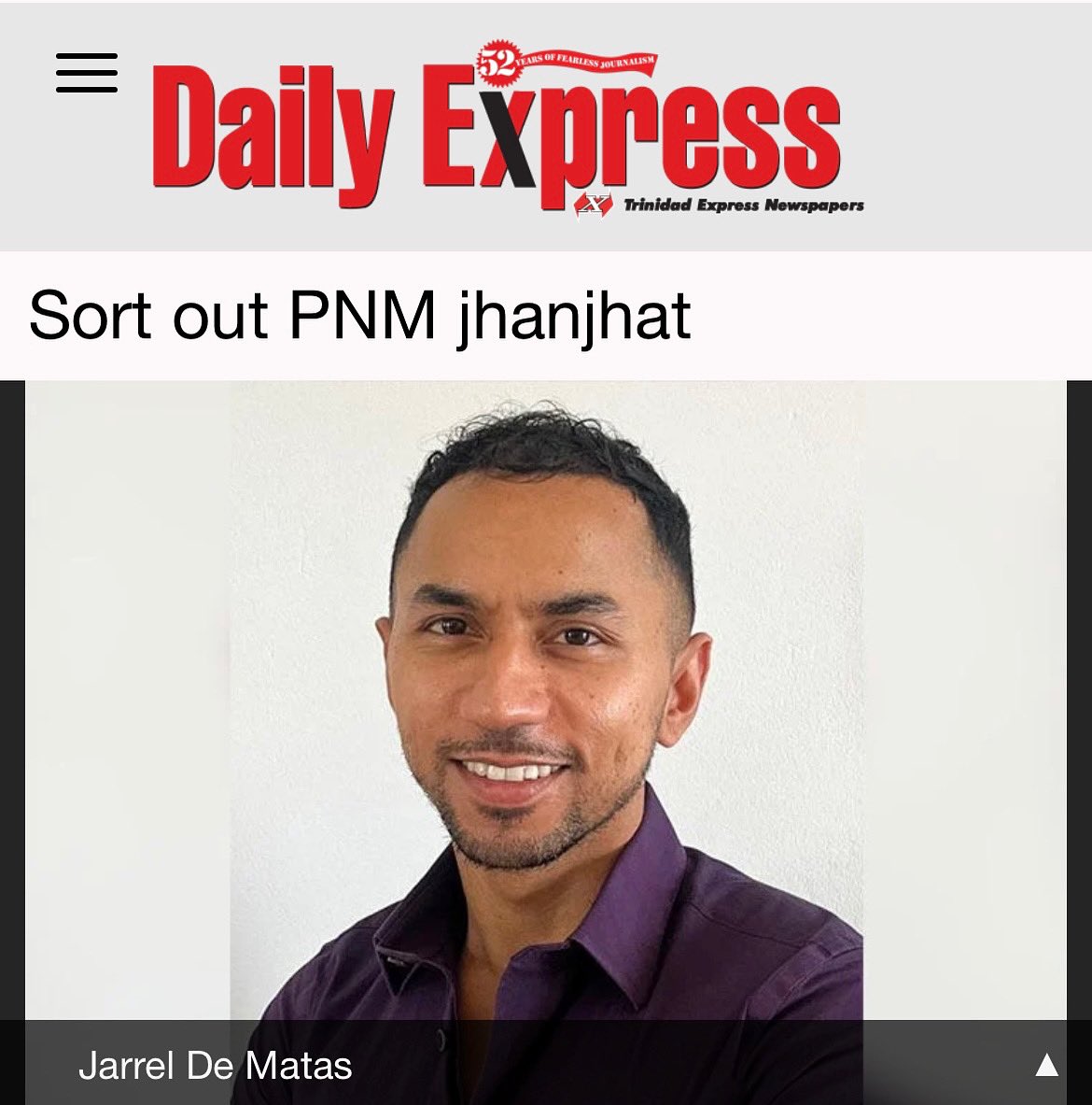 This week’s column. 

“Jhanjhat’ in Hindi translates to ‘confusion’ or ‘mess’.

“A strong democracy depends on a strong opposition. The PNM needs to sort out its jhanjhat.”

Read here: trinidadexpress.com/opinion/column…