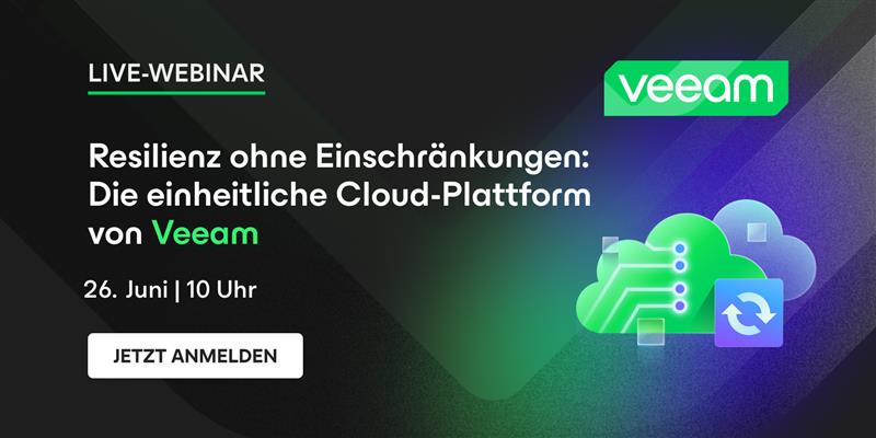veeam_de's tweet image. 📅 Am 26. Juni um 10 Uhr stellen wir die neue Veeam Data Cloud vor – mit integrierter Sicherheit, einheitlicher UI und Support für Entra ID & Salesforce. 💪🏼 Im Live-Webinar mit Marc Heuser 👉🏼 bit.ly/43grdEm #Veeam #DataCloud #Webinar